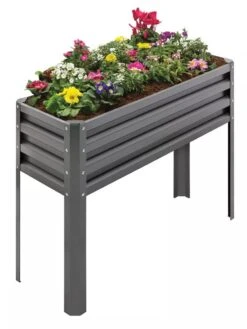 Metal Double Height Raised Garden Bed -Garden Pot Planter Sales Store 8613688 01V 3 4