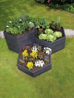 Modular Hexagon Raised Bed Kit, 28.5" -Garden Pot Planter Sales Store 8614244 04V 1