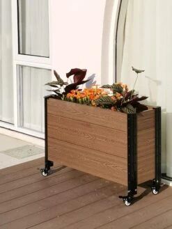 Mobile Deep Trough Planter 8 Mobile Deep Trough Planter -Garden Pot Planter Sales Store 8614263 04V