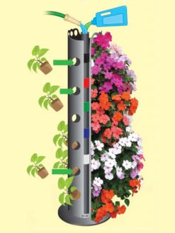 Flower Tower 14 Flower Tower -Garden Pot Planter Sales Store webimage 8613624 02V